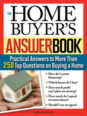 cover image of Home Buyer's Answer Book